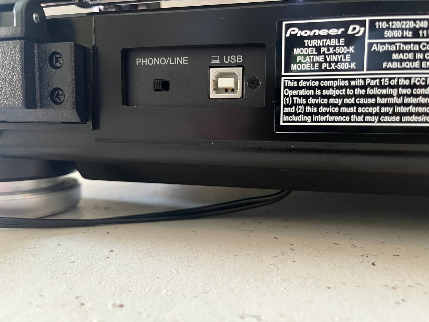 Pioneer PLX-500 DJ set